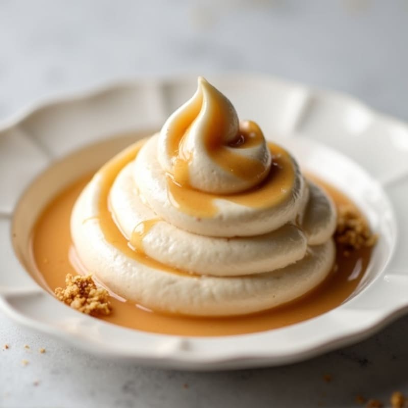 Vanilla Bean Protein Mousse with Almond Butter Swirl