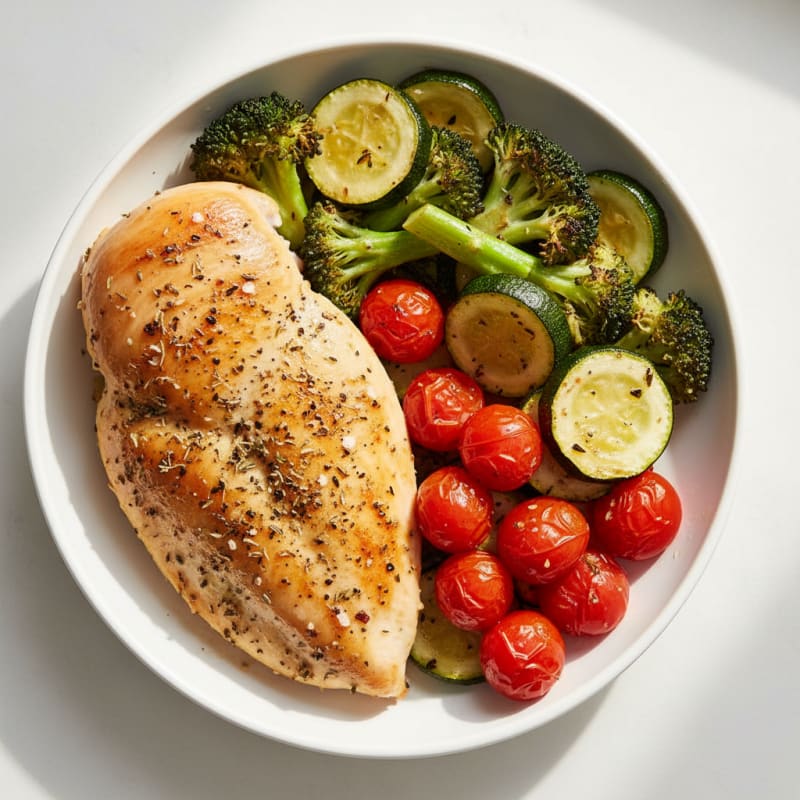 Herb-Roasted Chicken with Roasted Vegetables