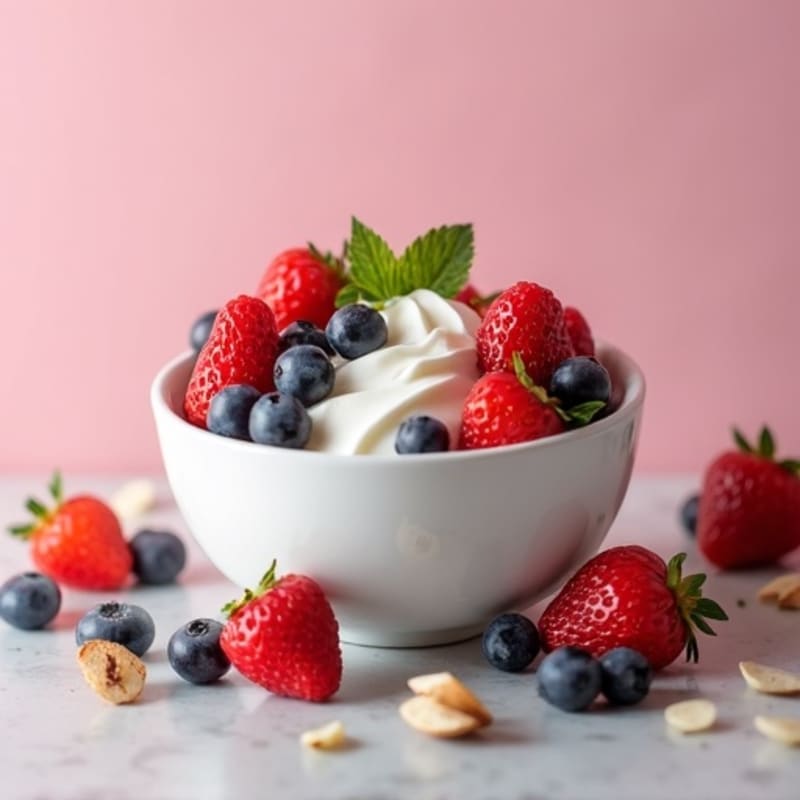 Creamy Greek Yogurt with Fresh Berries