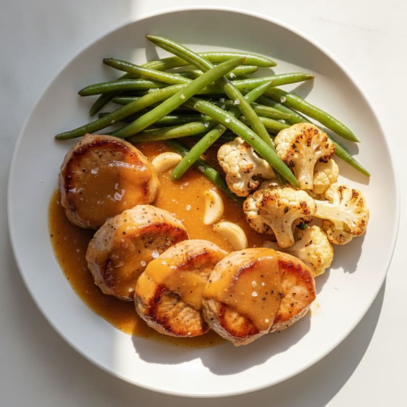 Apricot-Glazed Pork Medallions