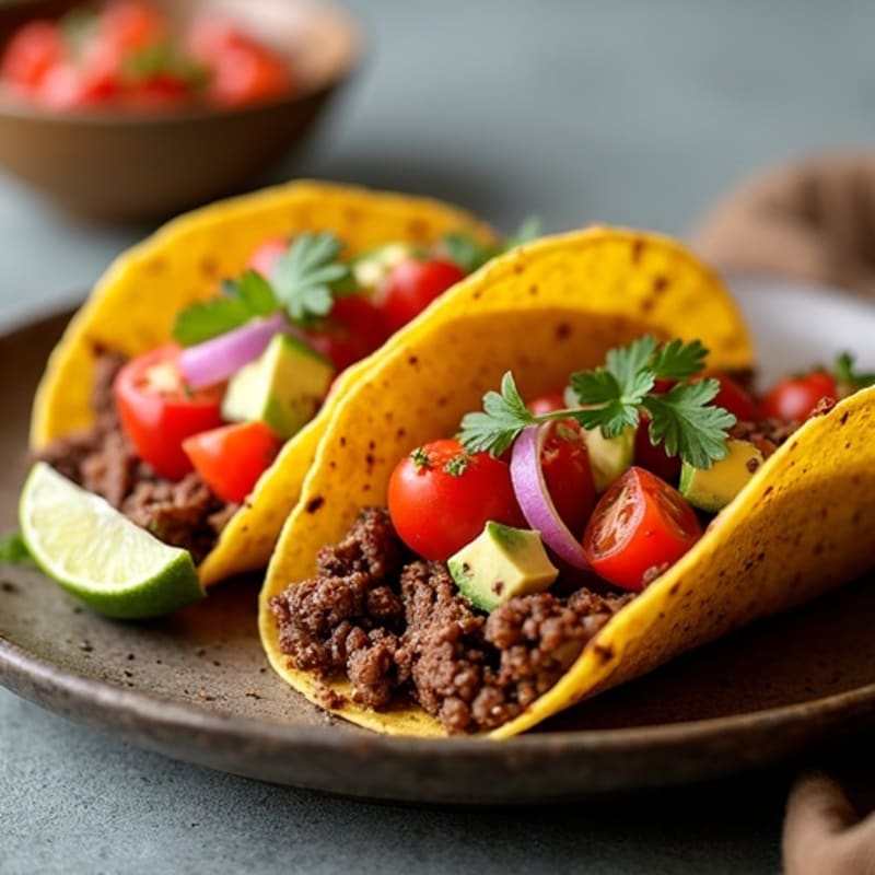 Spice-Rubbed Skillet Beef Tacos with Fresh Salsa