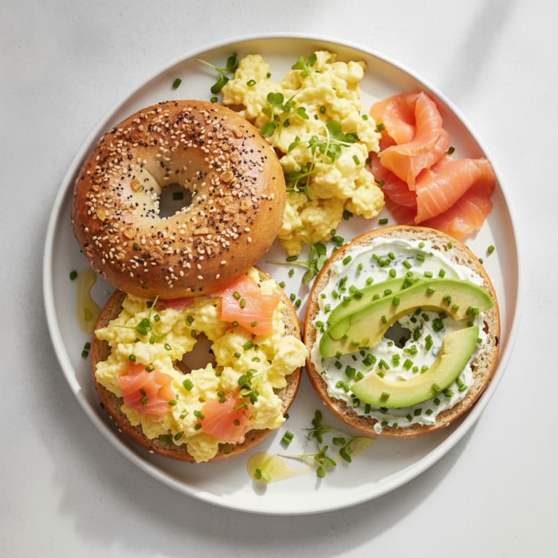 Savory Protein Bagels