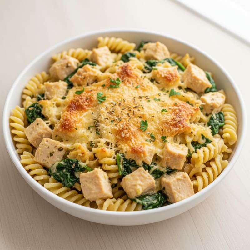 Lemon-Herb Chicken Pasta Bake