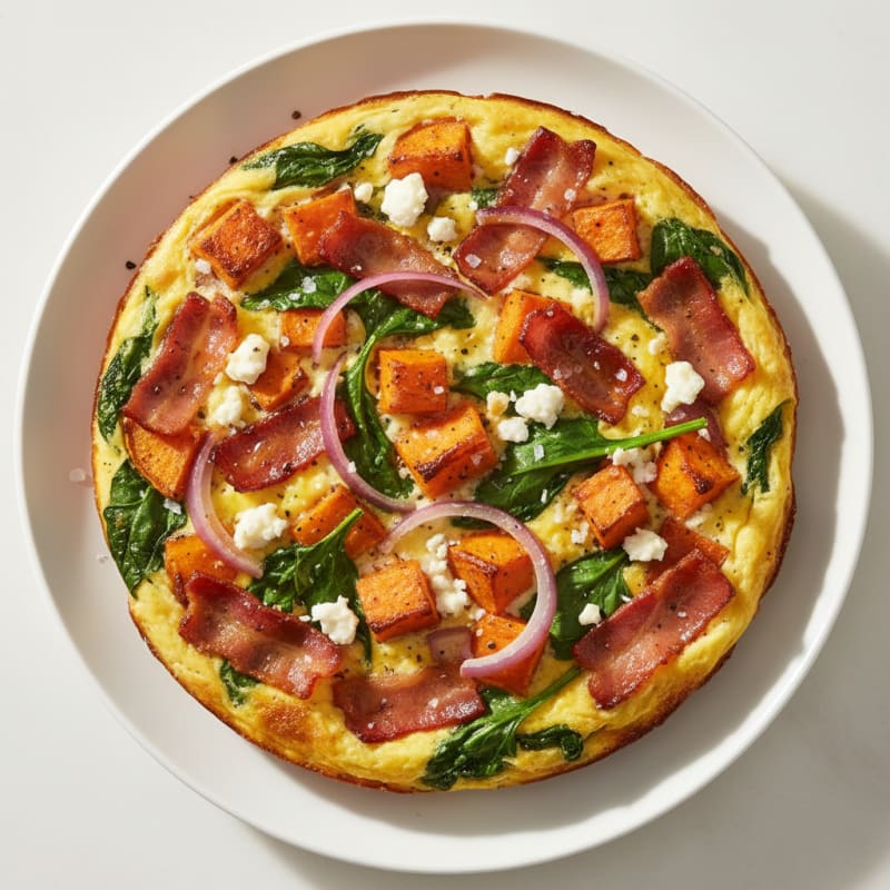 Golden Maple-Glazed Bacon & Egg Bake