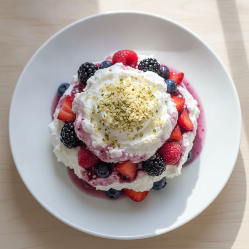 Greek Yogurt Protein Parfait with Mixed Berries