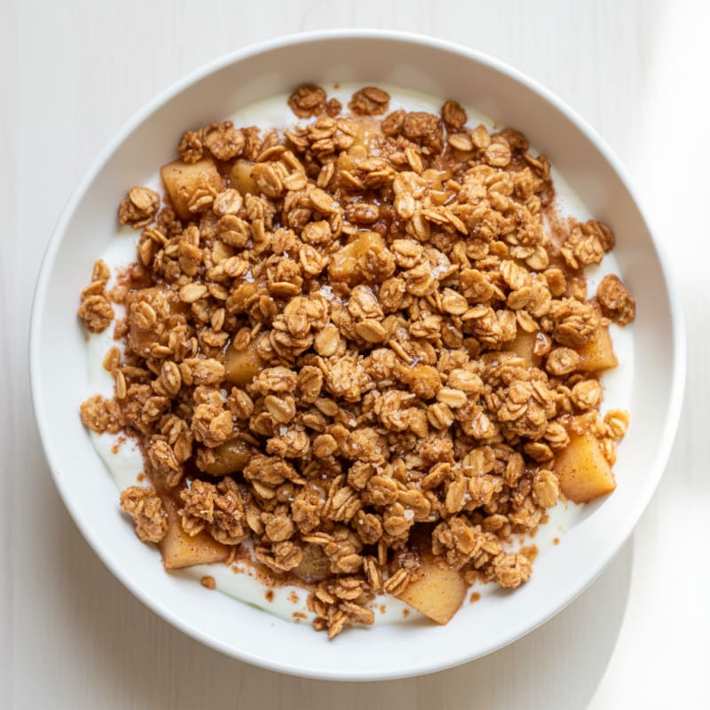 Baked Apple Cinnamon Crumble
