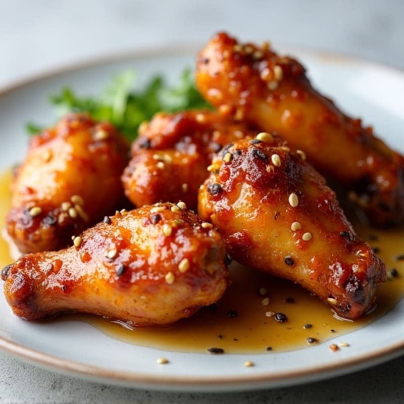 Sticky Honey-Garlic Roasted Chicken Wings