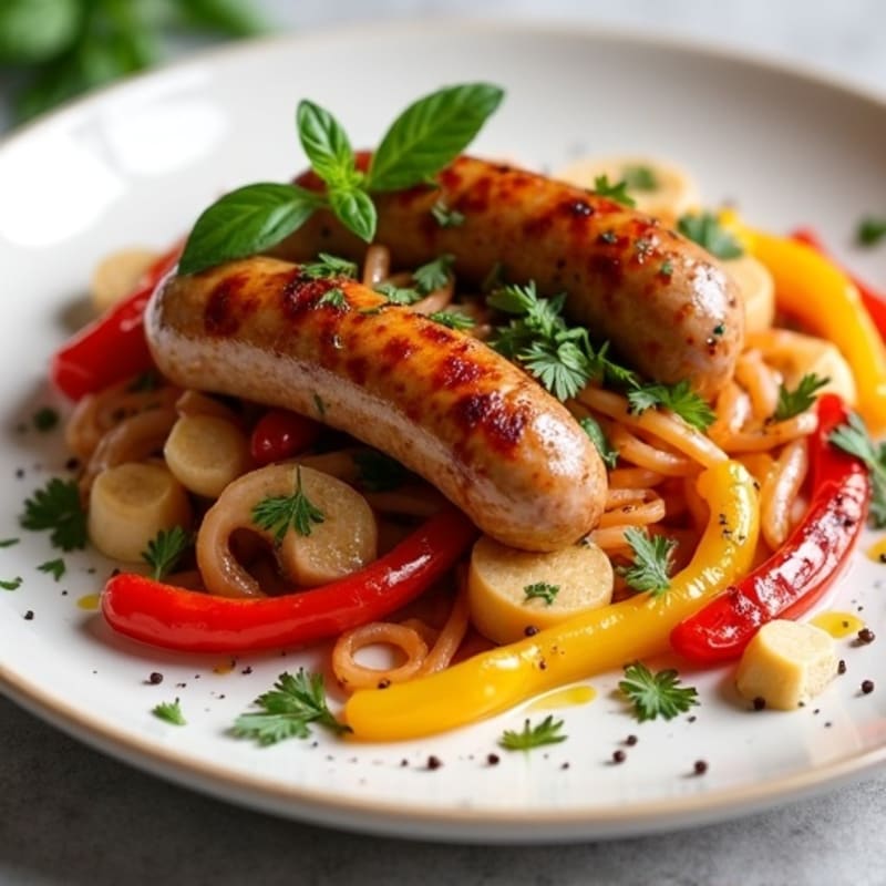 Herb-Roasted Italian Chicken Sausage with Sweet Peppers