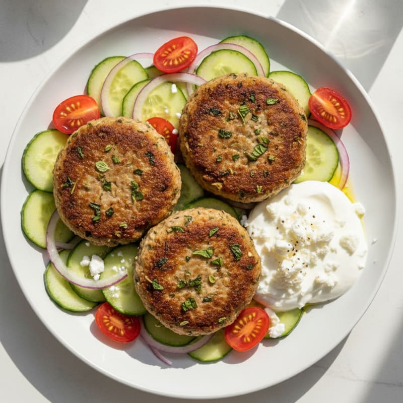 Herb-Crusted Ground Lamb Patties