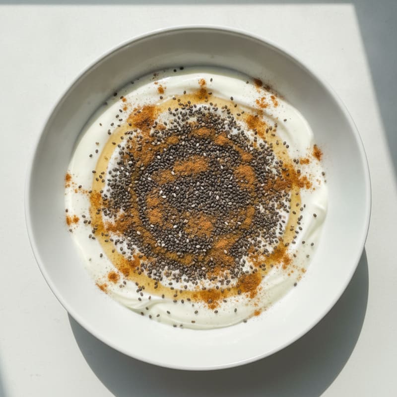 Soy Yogurt Chia Seed Breakfast Bowl