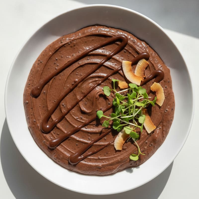 Creamy Chocolate Protein Pudding with Chia