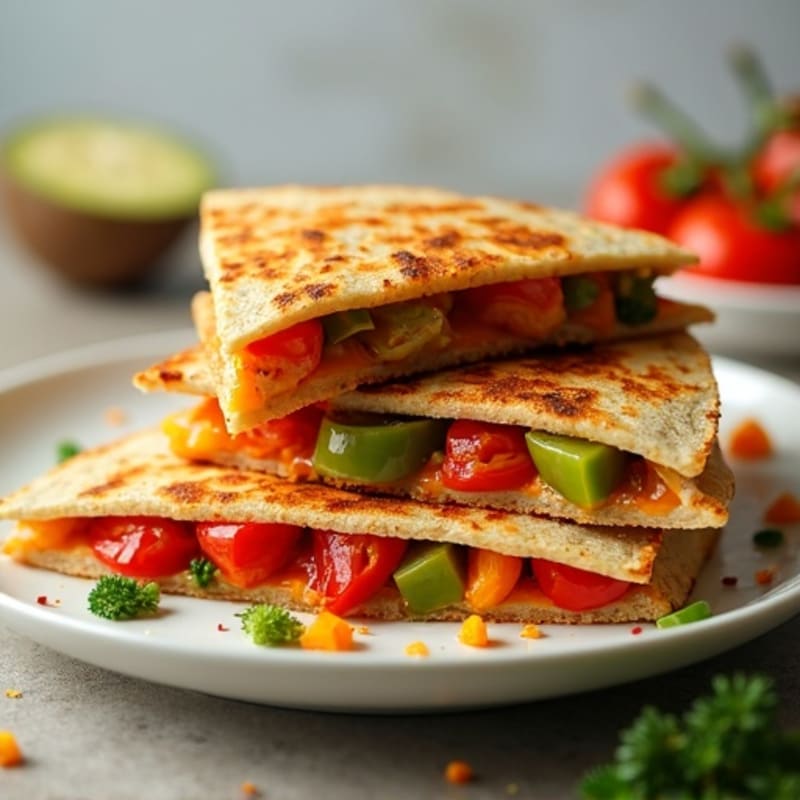 Crispy Sheet Pan Chicken and Bell Pepper Quesadillas