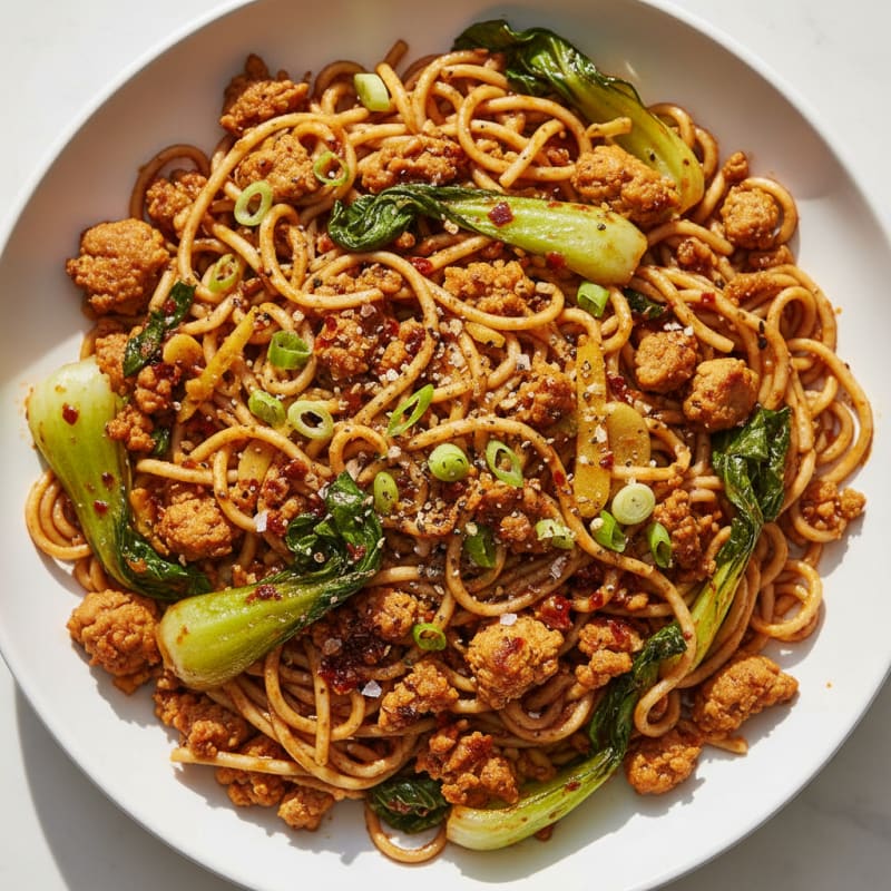 Spicy Chili-Garlic Dan Dan Noodles