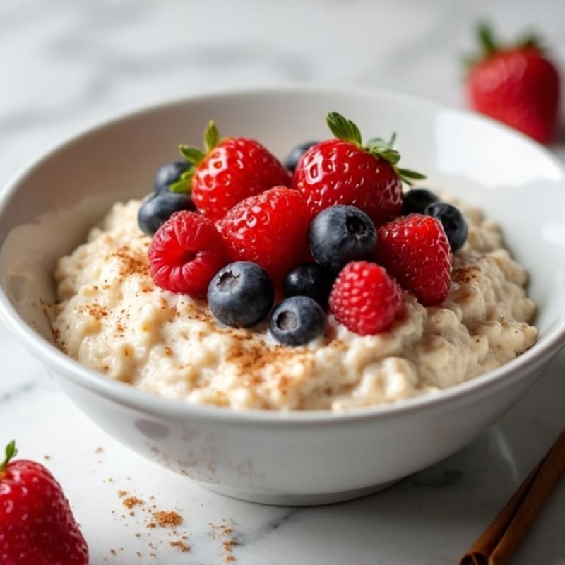 Creamy Oatmeal with Fresh Berries