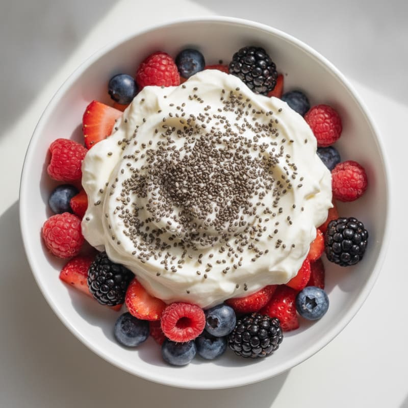 Creamy Greek Yogurt Protein Parfait with Mixed Berries