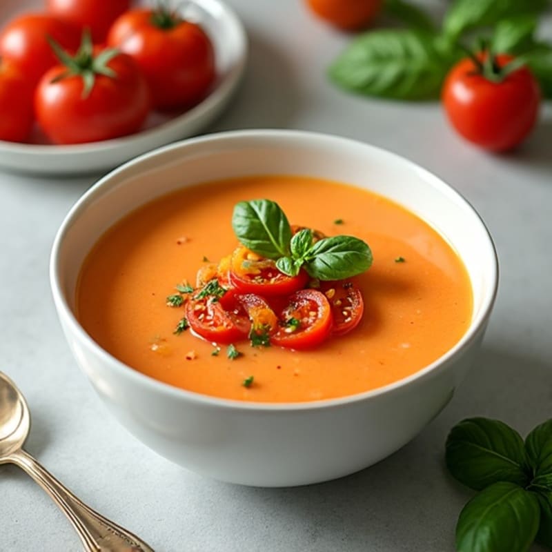 Creamy Roasted Tomato Basil Soup