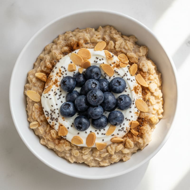 Blueberry Almond Oatmeal Bowl