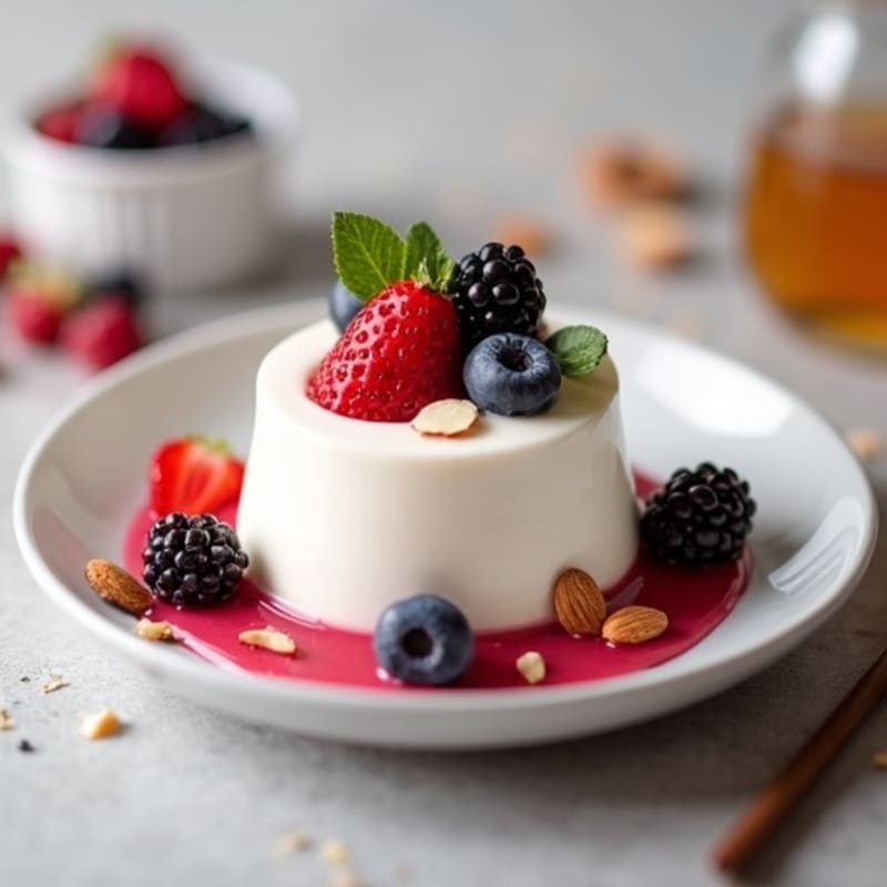 Silky Greek Yogurt Protein Mousse with Berries