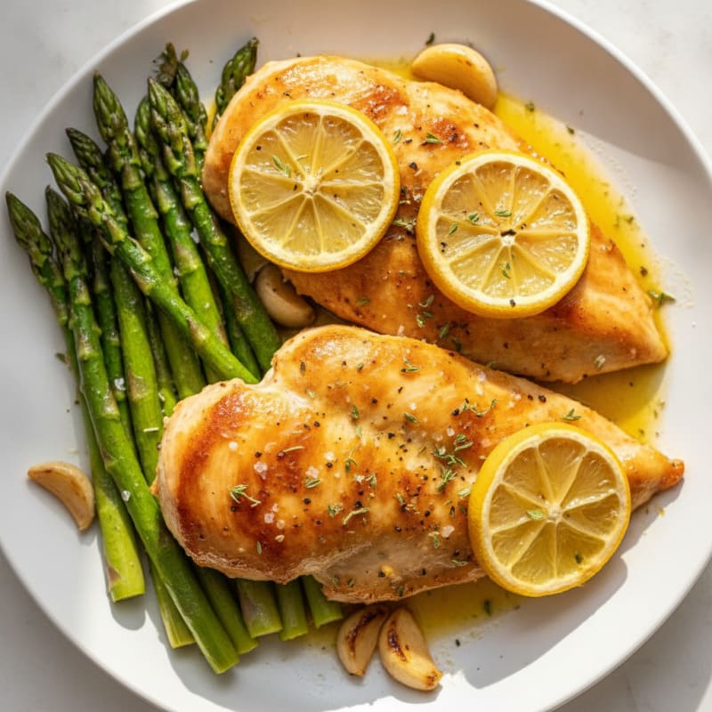 Sheet Pan Lemon Herb Chicken and Asparagus