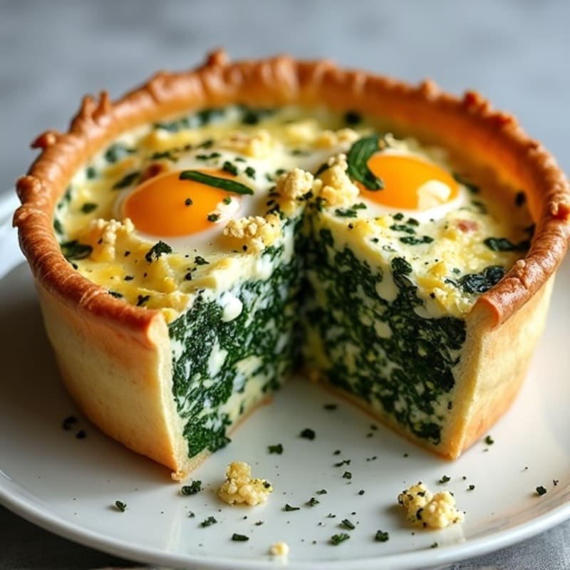 Crispy Herb-Baked Spinach and Feta Pie