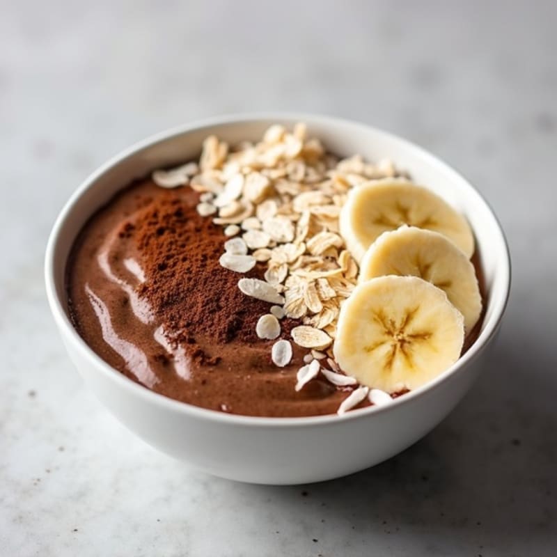 Creamy Coconut Chocolate Protein Bowl