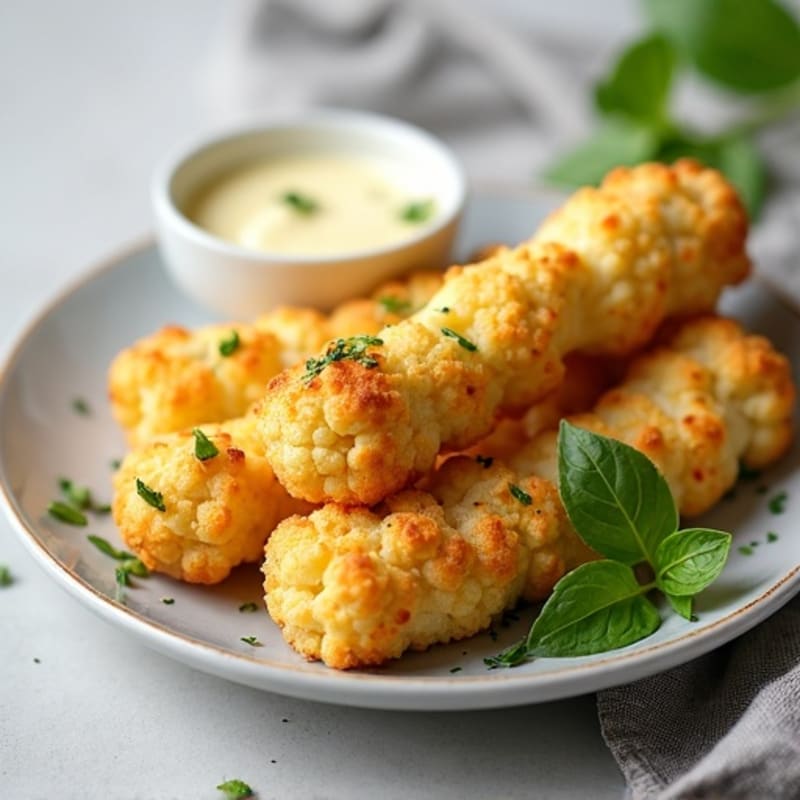 Herb-Garlic Cauliflower Breadsticks