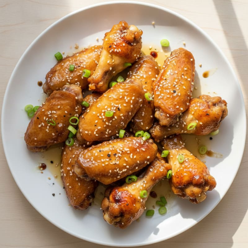 Sweet & Sticky Honey-Glazed Chicken Wings
