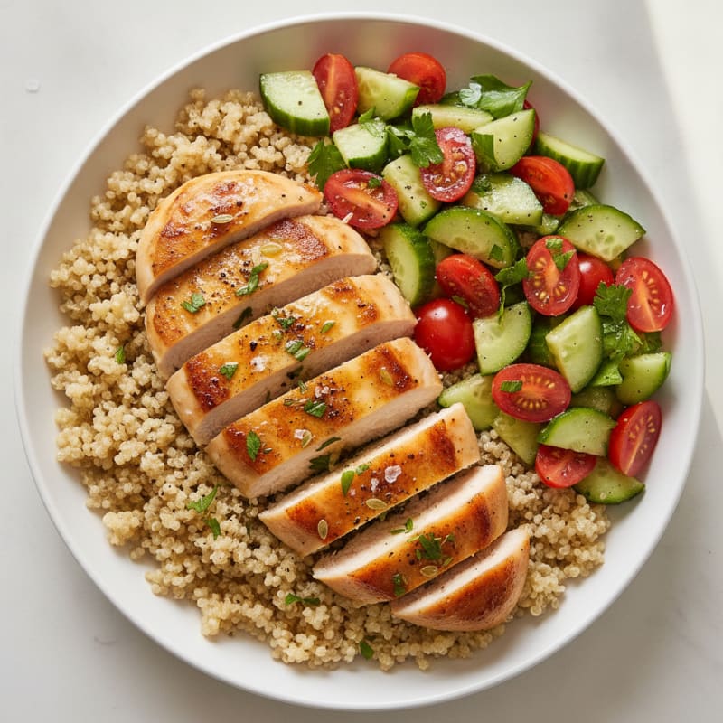 Lemon Herb Chicken and Quinoa Bowl