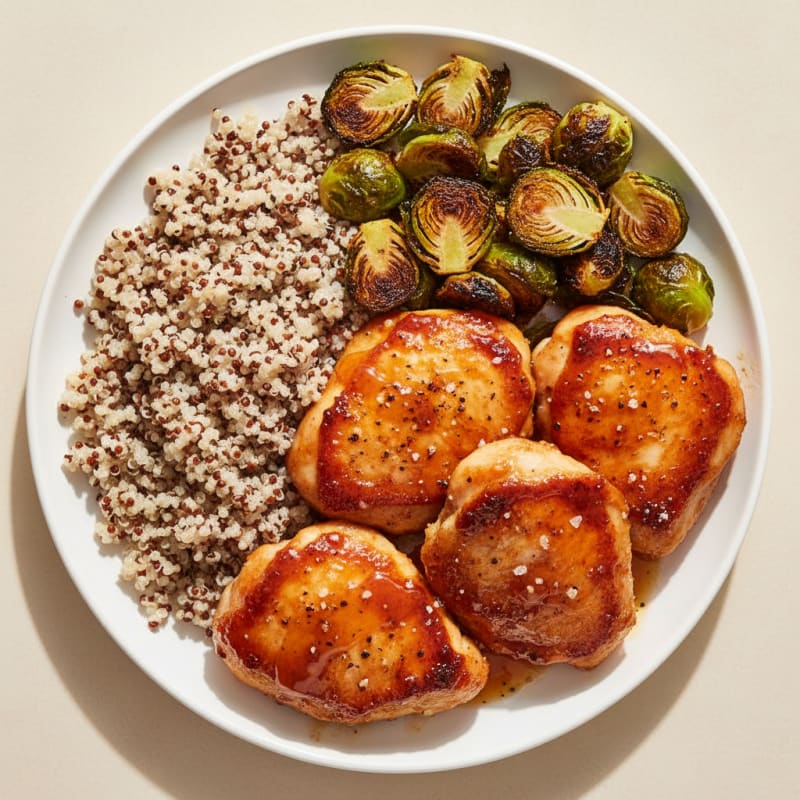 Crispy Hot Honey Glazed Chicken Thighs