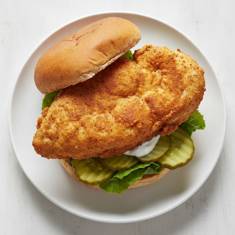 Buttermilk Fried Chicken Sandwich with Pickles