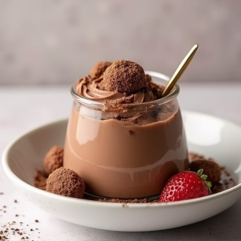 Silky Chocolate Protein Pudding with Greek Yogurt