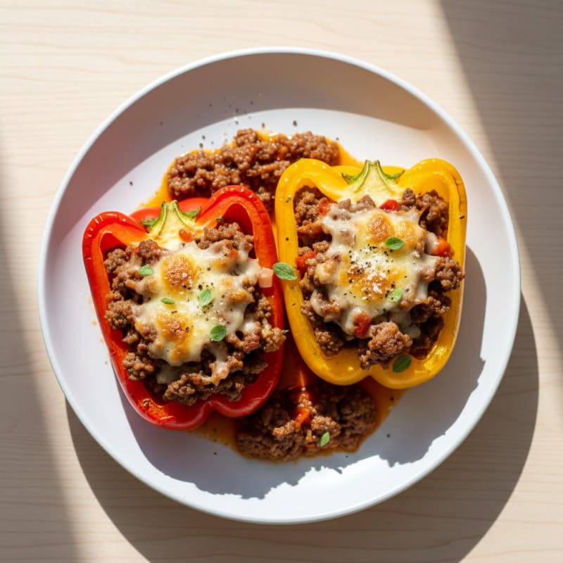 Ground Beef Stuffed Bell Peppers