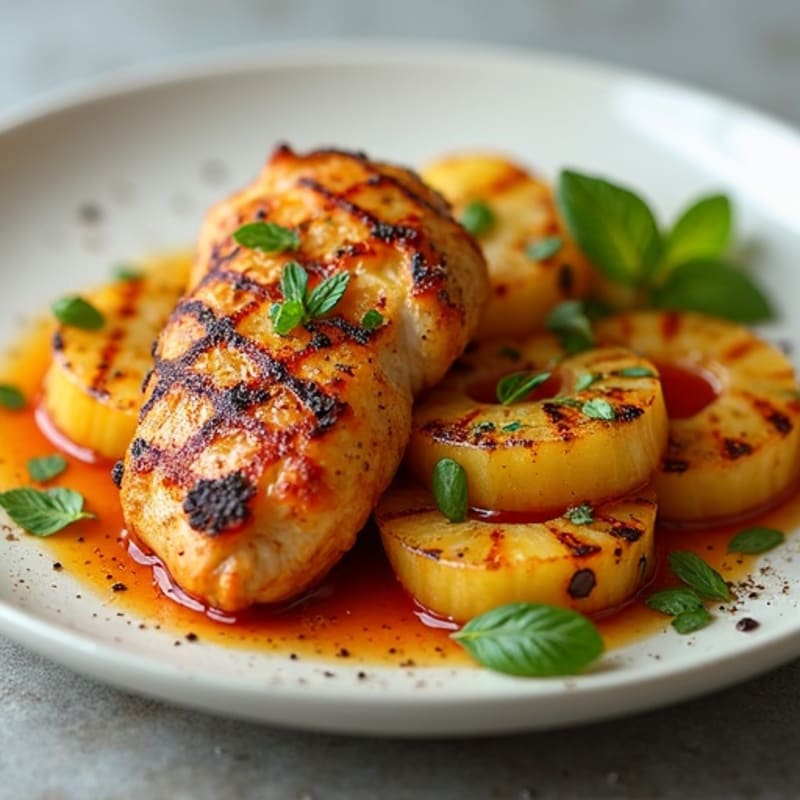 Spicy Jerk Chicken with Grilled Pineapple