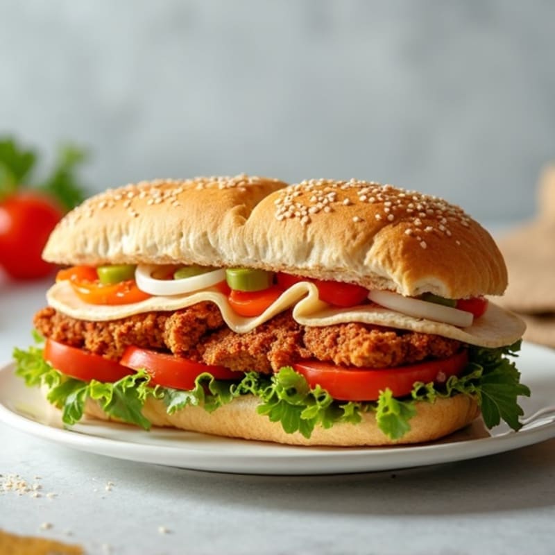 Lean Turkey and Crispy Vegetable Whole Grain Italian Sub