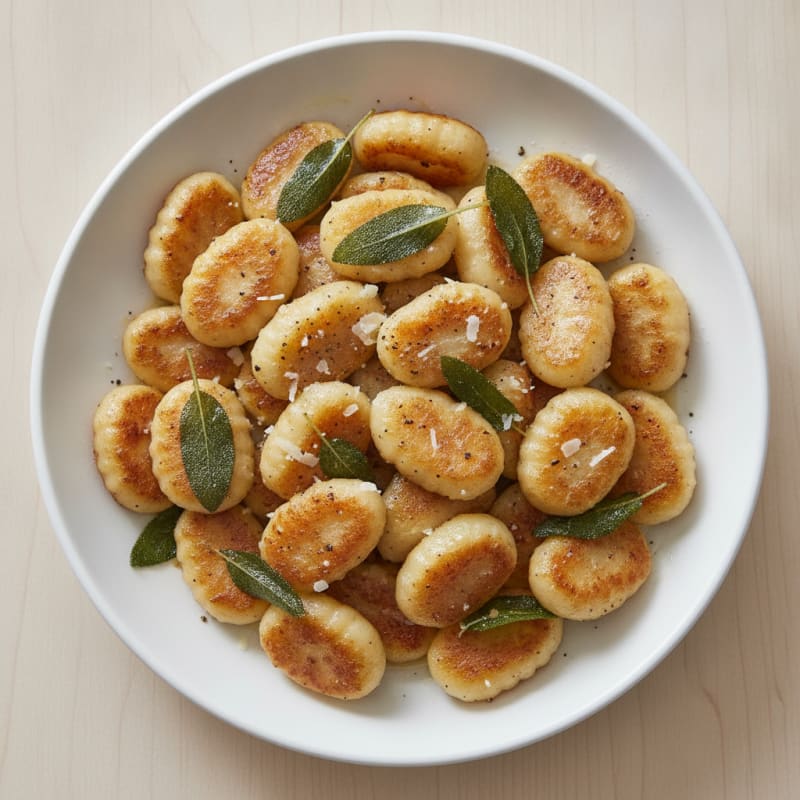 Ricotta Gnocchi with Sage Butter Sauce