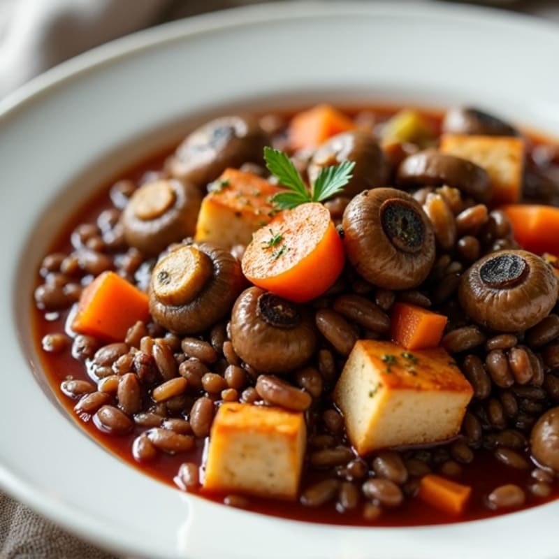 Hearty Mushroom Bourguignon