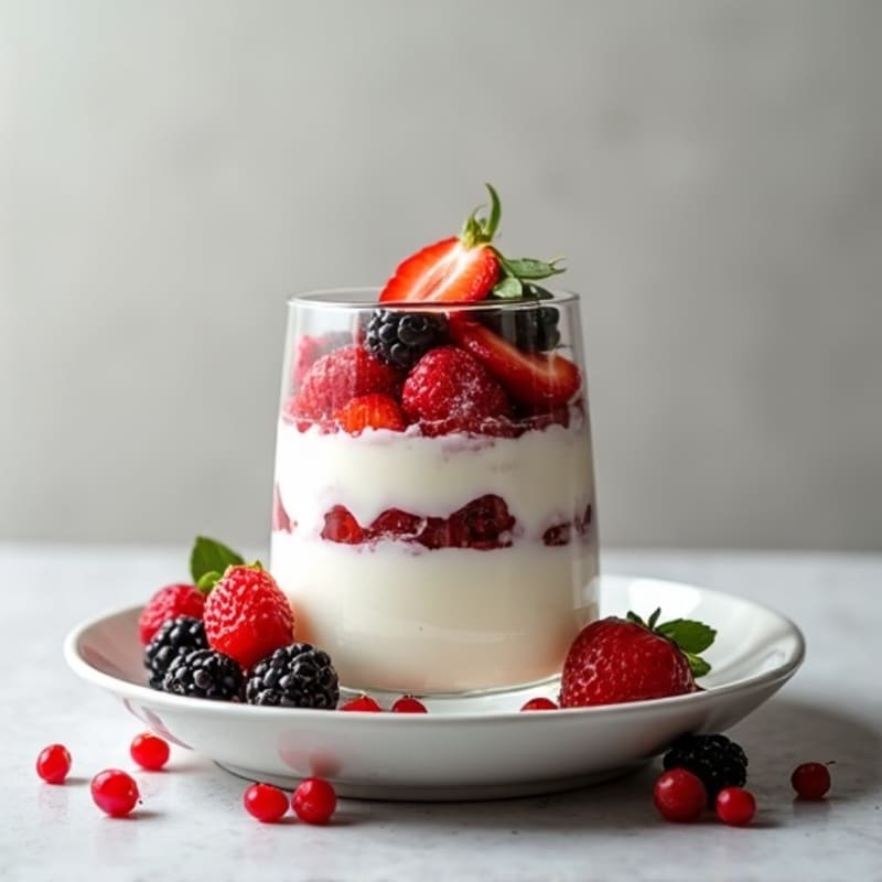 Creamy Greek Yogurt Protein Parfait with Berries