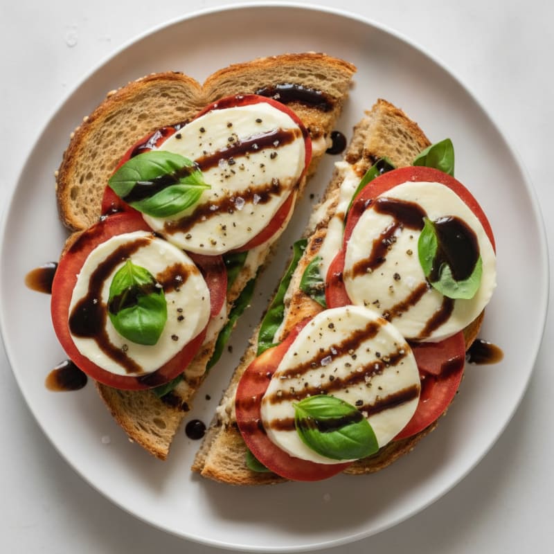 Grilled Caprese Sandwich with Balsamic Glaze