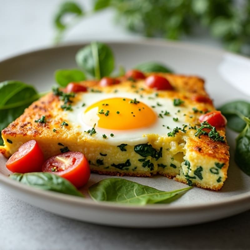 Fluffy Herb-Baked Egg White Frittata