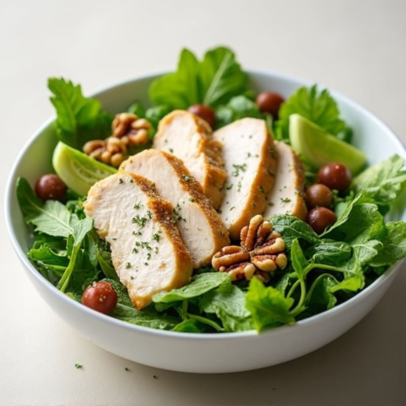 Creamy Dill Chicken Salad with Fresh Greens