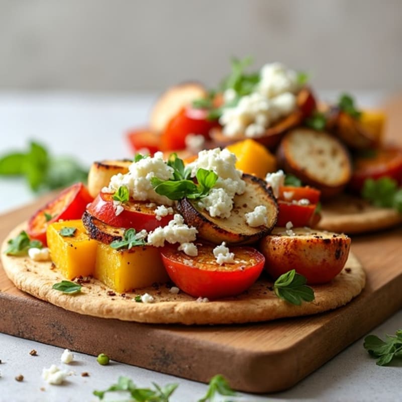 Hearty Roasted Vegetable Flatbread