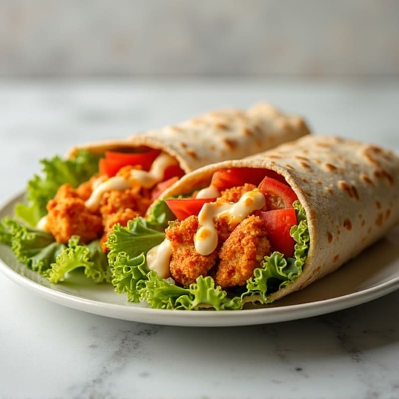 Crispy Buffalo Ranch Chicken Wrap