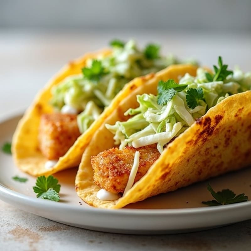 Crispy Fish Tacos with Zesty Cabbage Slaw