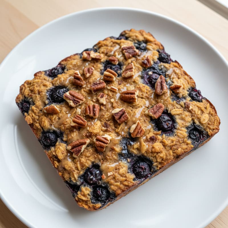 Blueberry Pecan Baked Oatmeal