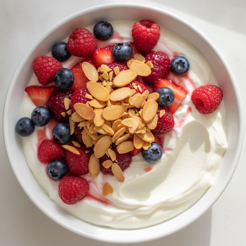 Creamy Greek Yogurt Protein Parfait with Mixed Berries