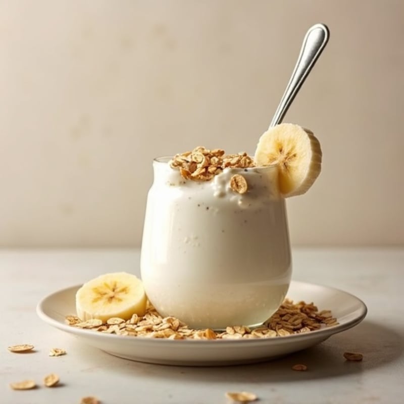 Silky Greek Yogurt Protein Mousse with Banana Slices
