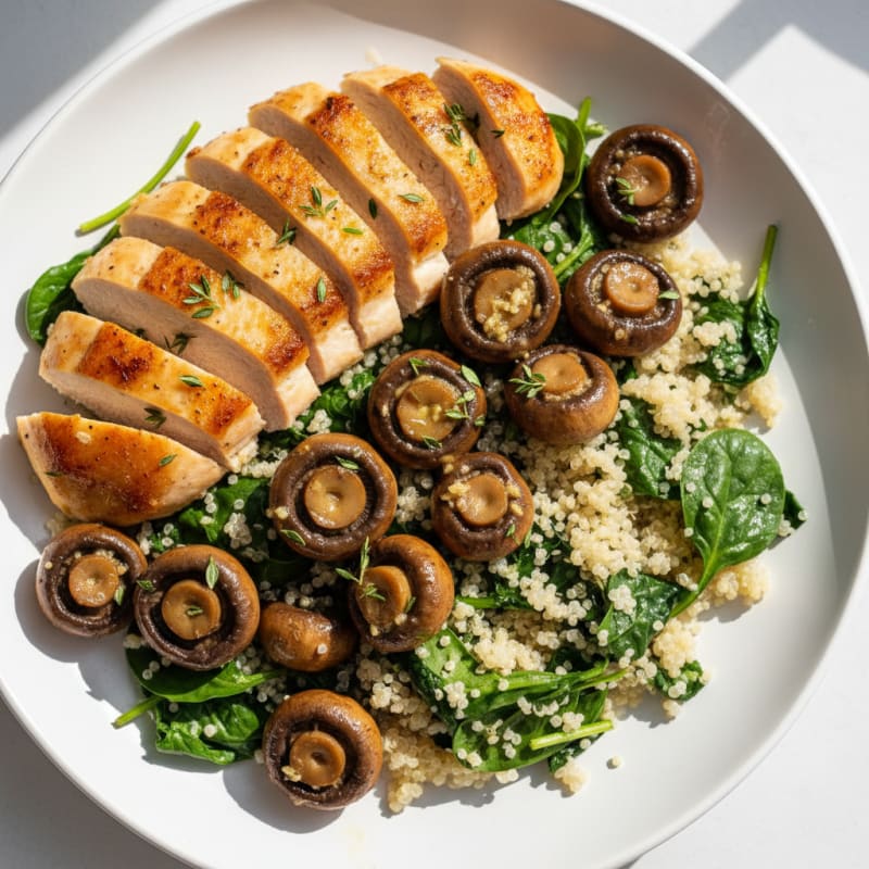 Golden Garlic Butter Roasted Mushrooms