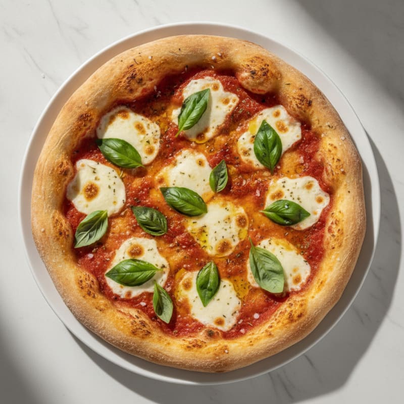 High-Protein Classic Margherita Pizza