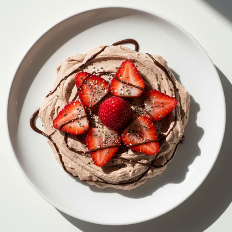 Silky Greek Yogurt Protein Mousse with Berries