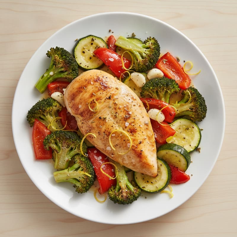 Sheet Pan Lemon Herb Chicken and Veggies